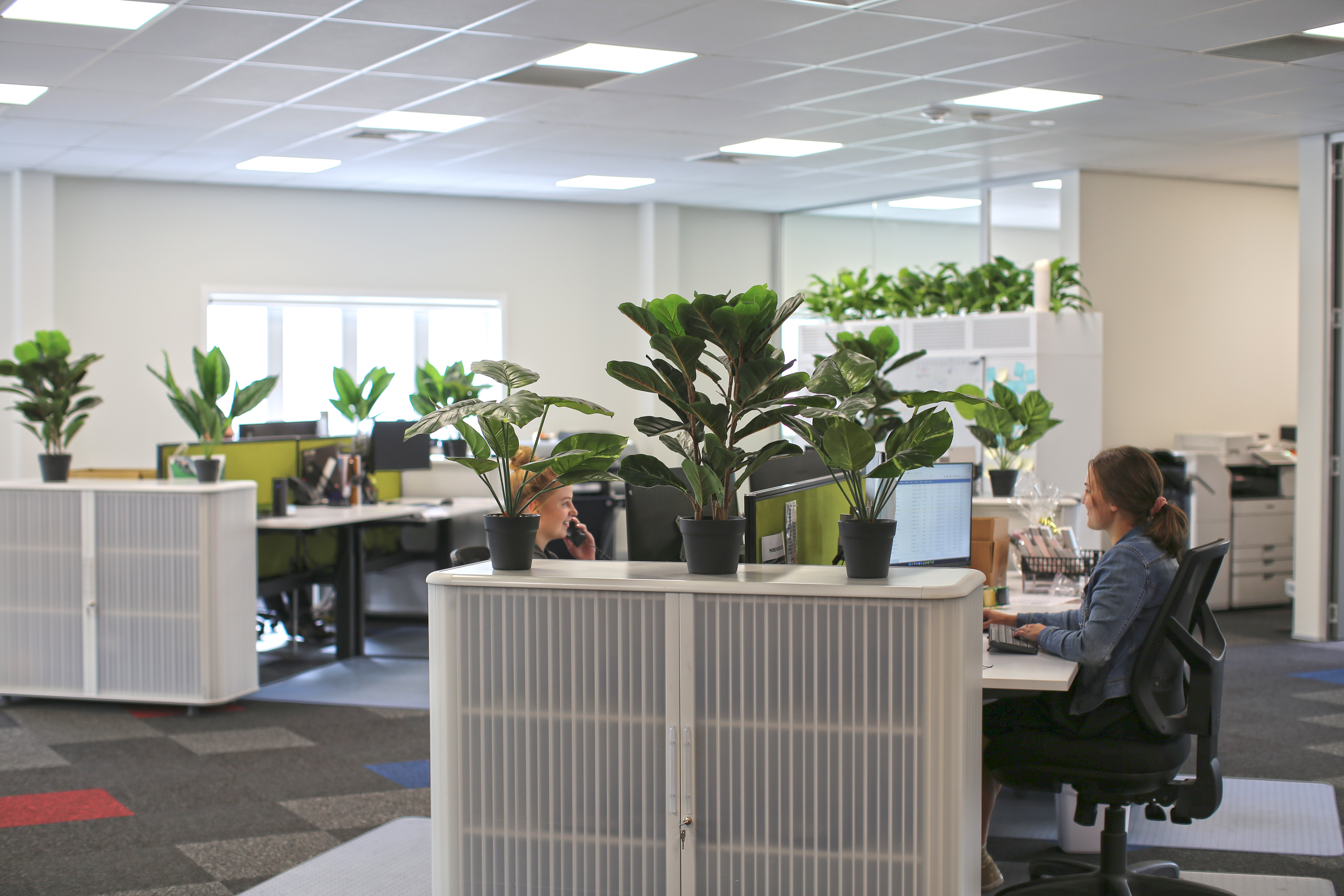 women in an office
